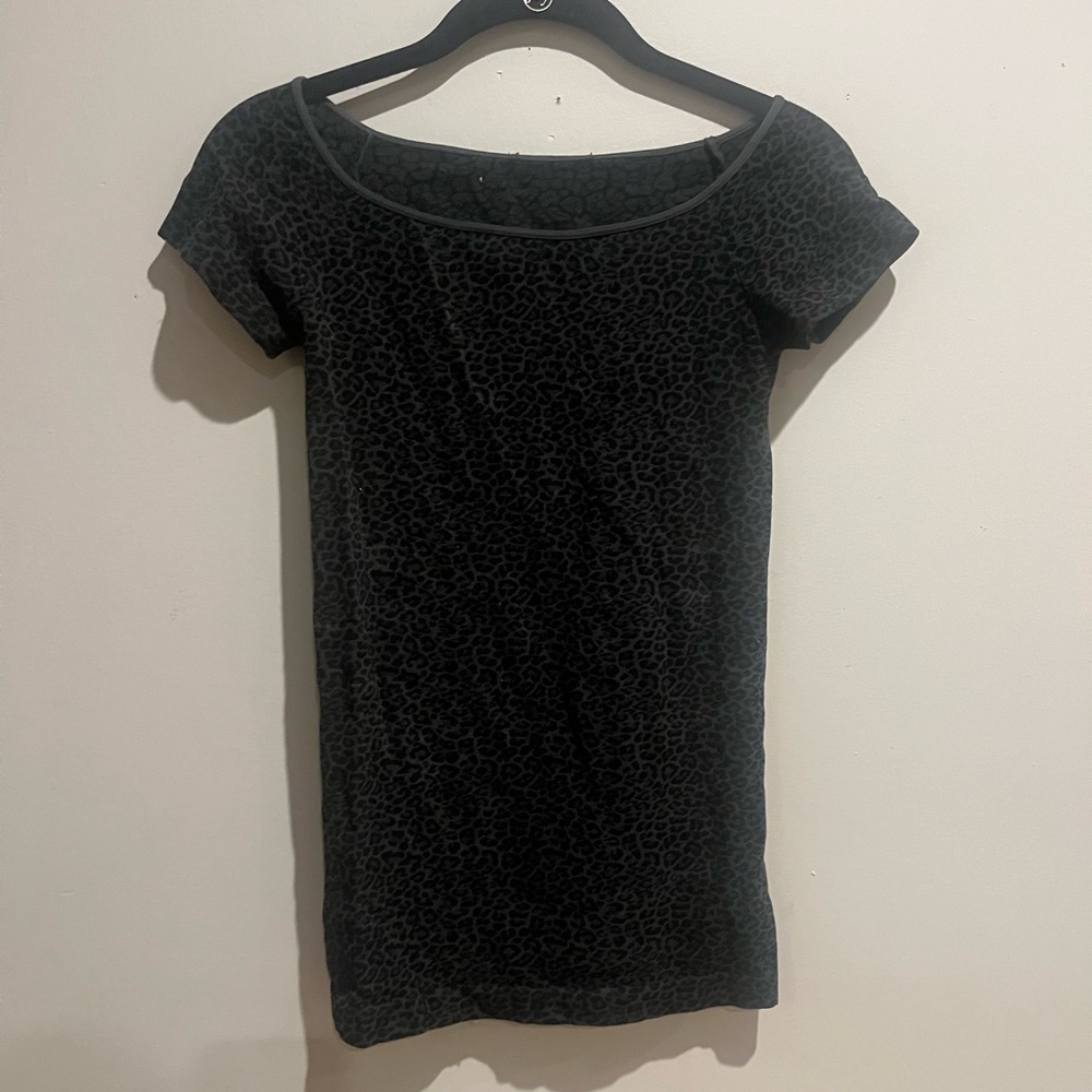 Nikibiki black cheetah print shirt. One Size fits all!